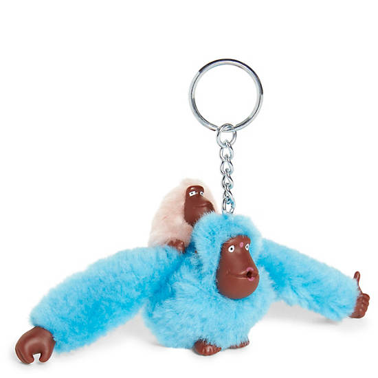 Kipling Mom And Baby Classic Monkey Keychain Kiegészítők Kék | HU 1942YX